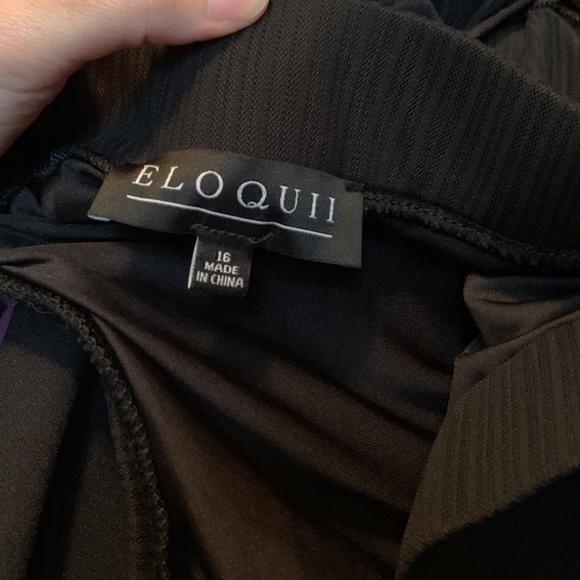 Eloquii Black Fringe Midi Skirt - Picture 2 of 2